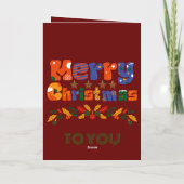 Joyeux Cartes de fin de année de Noël (Verso)