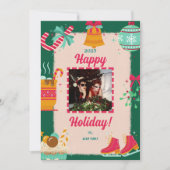 Joyeux Cartes de fin de année de photos de Noël (Devant)