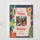 Joyeux Cartes de fin de année de photos de Noël (Devant)