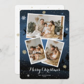 Joyeux Cartes photos de Noël (Devant / Derrière)