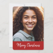 Joyeux Cartes photos de Noël - Red Star Design (Devant)