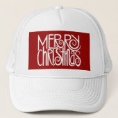 Joyeux Casquette blanc de Noël (Devant)