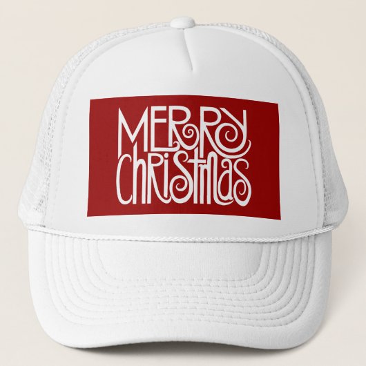 Joyeux Casquette blanc de Noël (Devant)