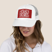 Joyeux Casquette blanc de Noël (En situation)