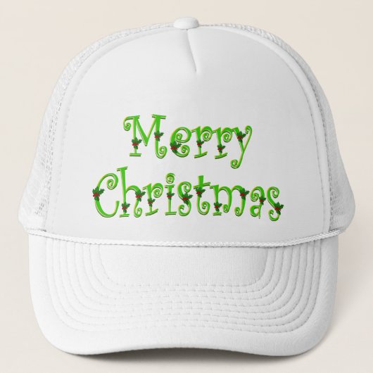 Joyeux Casquettes de Noël Holly Deck (Devant)