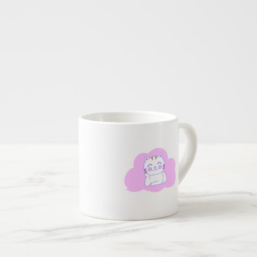 Joyeux Cat Espresso Mug (Devant droit)