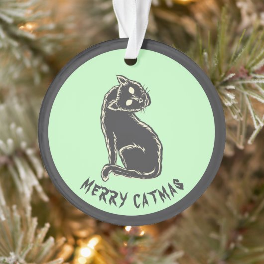 Joyeux Catmas Éffrayant Chat Noël (Arbre)