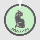 Joyeux Catmas Éffrayant Chat Noël (dos)