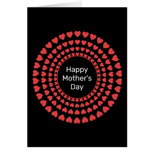 Joyeux Cercle de coeur de la Fête des Mères Mandal (Devant)