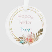 Joyeux cercle floral géométrique Nana de Pâques (devant)