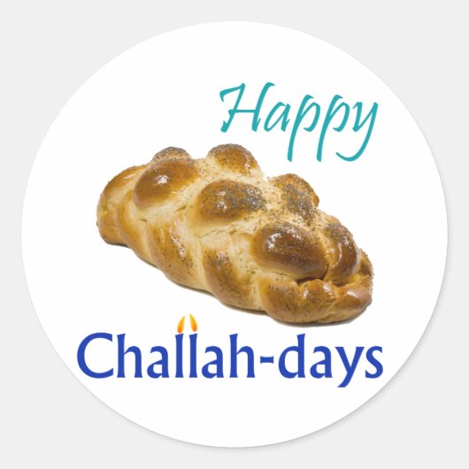 Joyeux Challah-jours Stickers ronds (Devant)