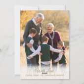 Joyeux Chanukah Menorah Carte photo de vacances (Dos)