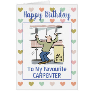 Joyeux charpentier d'anniversaire