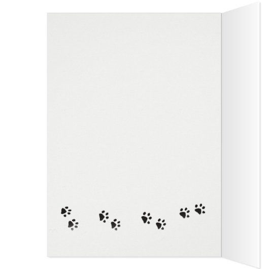 Joyeux Chat d'Anniversaire en Suitcase Card (Intérieur (Gauche))