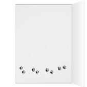 Joyeux Chat d'Anniversaire en Suitcase Card (Intérieur (Gauche))