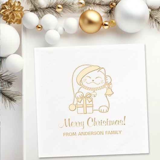 Joyeux chat de Noël de la famille