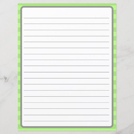 Joyeux chat gris sur papier bordé de vert, (Dos)