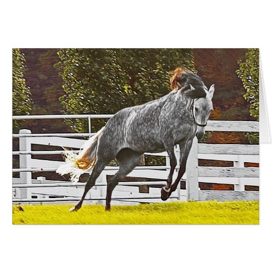 Joyeux Cheval de fuite (Devant horizontal)