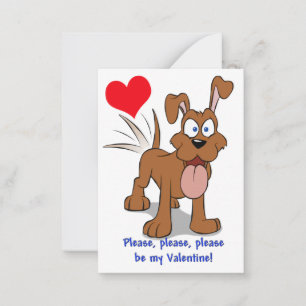 Joyeux Chien Valentine Cartes à mettre à la dispos