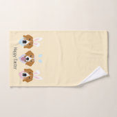 Joyeux Chiens Beagles de Pâques (Serviette à main)