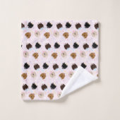 Joyeux Chiens Goldendoodle de Pâques (Gant de toilette)