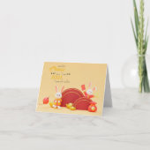 Joyeux chinois nouvelle année 2023 carte rabbit pl (Devant)