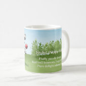 Joyeux Chiot Jouer Haiku Mug (Devant droit)