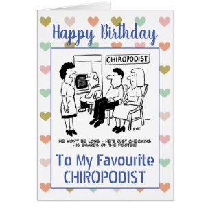 Joyeux Chiropodiste d'anniversaire