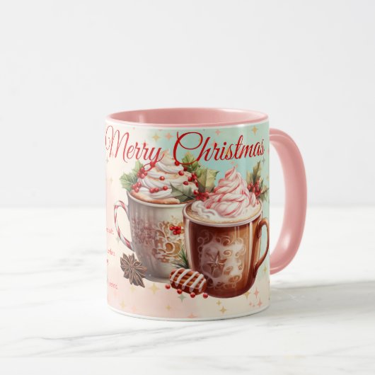 Joyeux chocolat chaud de Noël Mug (Devant droit)