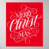 Joyeux CHRISTmas Calligraphie de tableau de bord r (Devant)