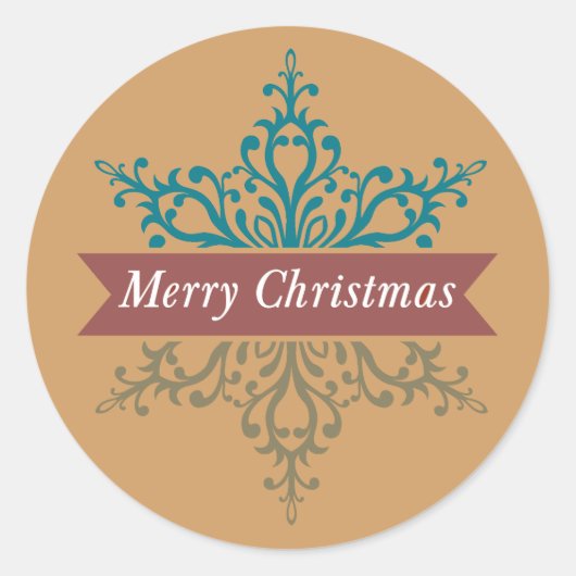 Joyeux Chritsmas Stickers Fête de neige (Devant)