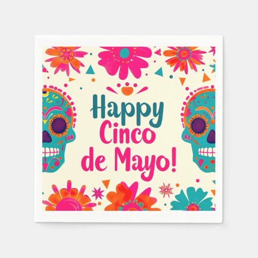 Joyeux Cinco de Mayo ! Serviette en Papier (Devant)