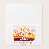 Joyeux Citation du jour des Valentines (Outside Unfolded)