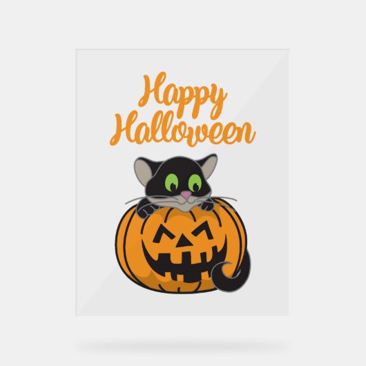 Joyeux Citrouille de chats Halloween (Recto)
