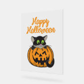 Joyeux Citrouille de chats Halloween (Angle)