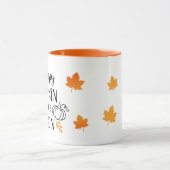 Joyeux Citrouille épice Saison mot art Mug (Centre)