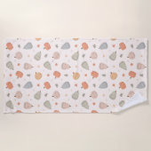 Joyeux Citrouille Motif - Serviette de plage (Devant)