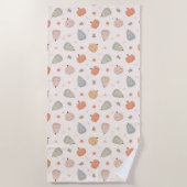 Joyeux Citrouille Motif - Serviette de plage (Devant)
