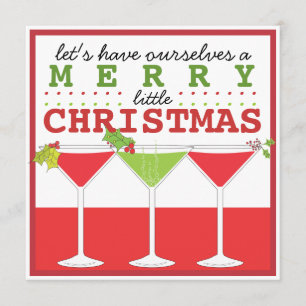 Joyeux Cocktail de Noël Invitation