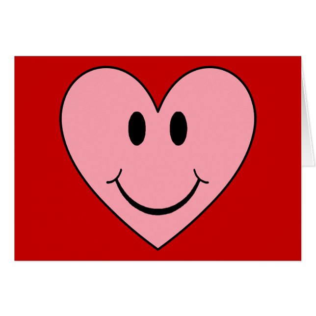 Joyeux Coeur du visage (Devant horizontal)