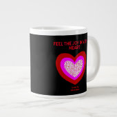 Joyeux Coeur Jumbo Mug (Devant droit)