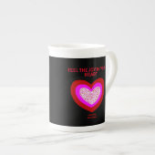 Joyeux coeur os Chine Mug (Devant droit)