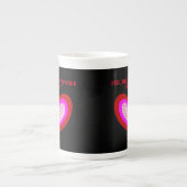 Joyeux coeur os Chine Mug (Devant)