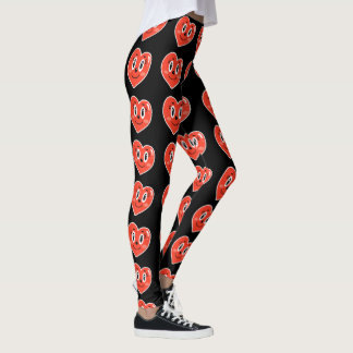 Joyeux Coeur Tout-En-Dessus Imprimer Leggings