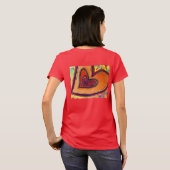 Joyeux Coeurs Peinture Amour T-shirt (Dos entier)