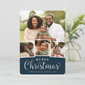 Joyeux Collage | Carte de vacances multi-photos (Debout devant)