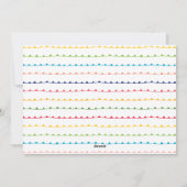 Joyeux coloré et carte de vacances brillante (Dos)