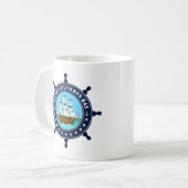 Joyeux Columbus Day Mug | Café de vacances Explore (Devant gauche)