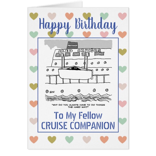 Joyeux compagnon de croisière d'anniversaire (Devant)