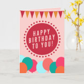 Joyeux Confetti d'anniversaire - Carte de voeux (Fleur jaune)